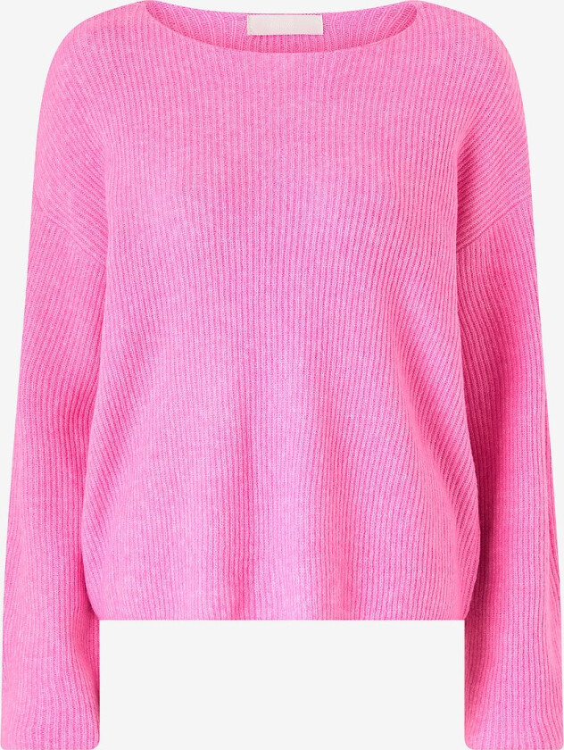 Genser med båtutringning - Rosa