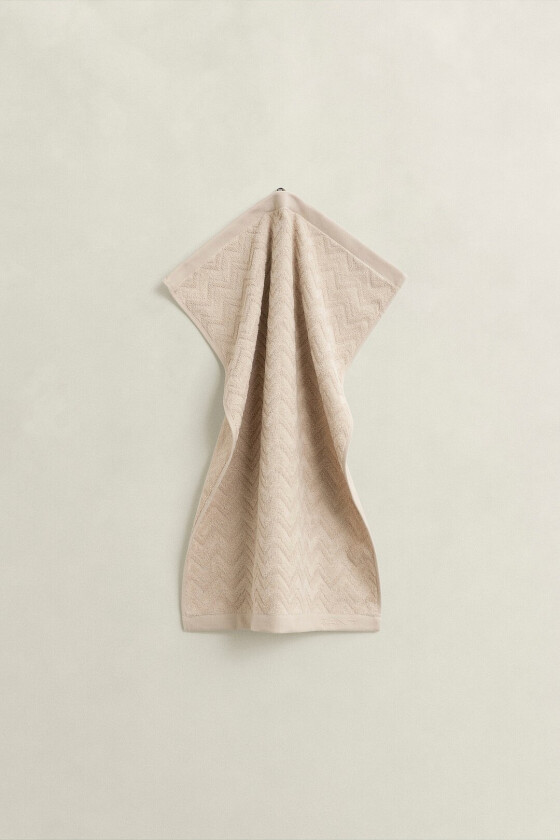 Håndkle Jacquard Herringbone 50x70 cm - Beige