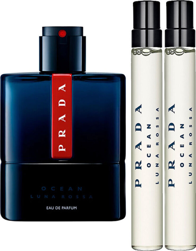 Sett herre parfyme EDT Prada Luna Rossa Ocean 3 Deler