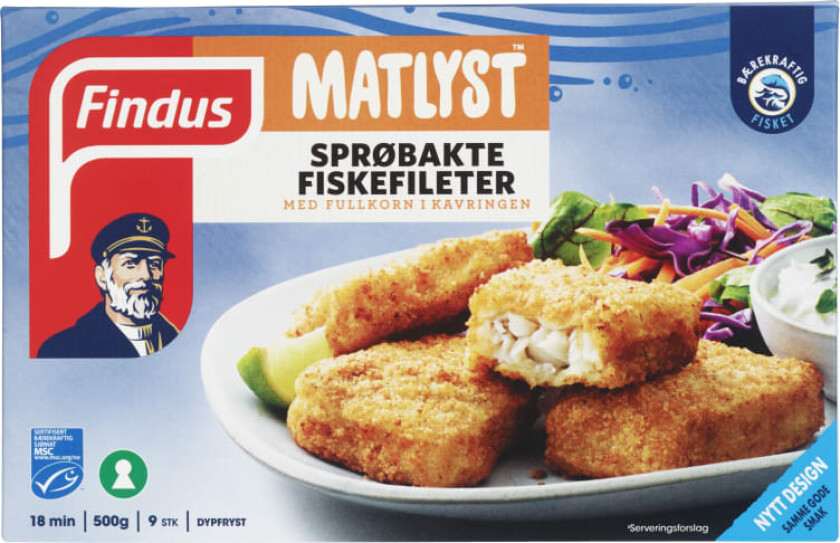 Findus Sprøbakte fiskefileter 500 g