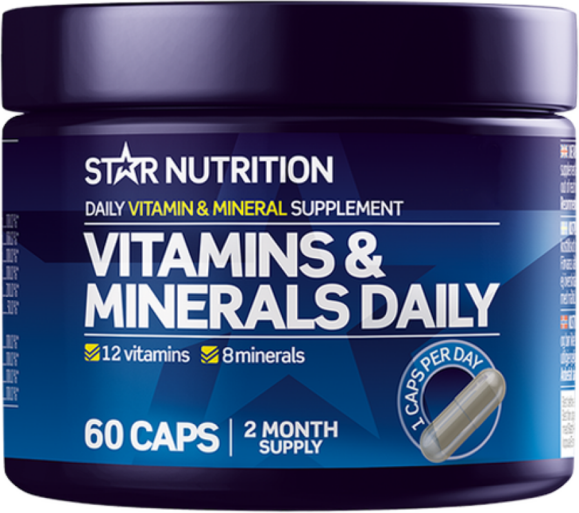 Vitamins & Minerals Daily, 60 kapsler