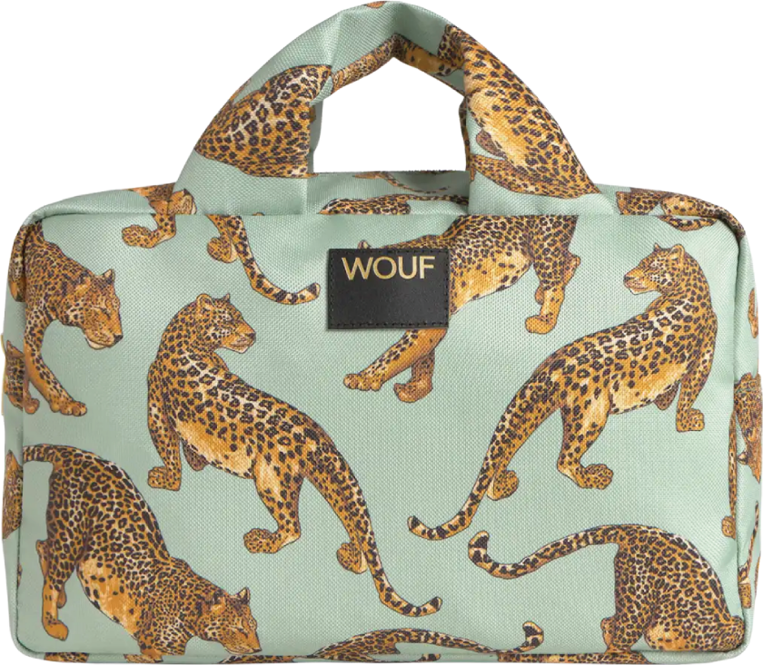 Emerald Leopard Large Toiletry Bag, 1 stk.