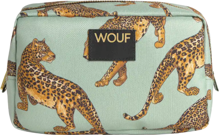 Emerald Leopard Toiletry Bag, 1 stk.