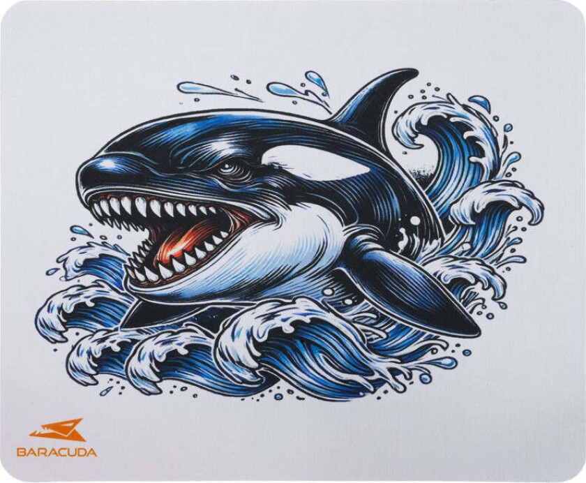 ORCA M Gaming Musematte – 300 x 250 mm – Hvit