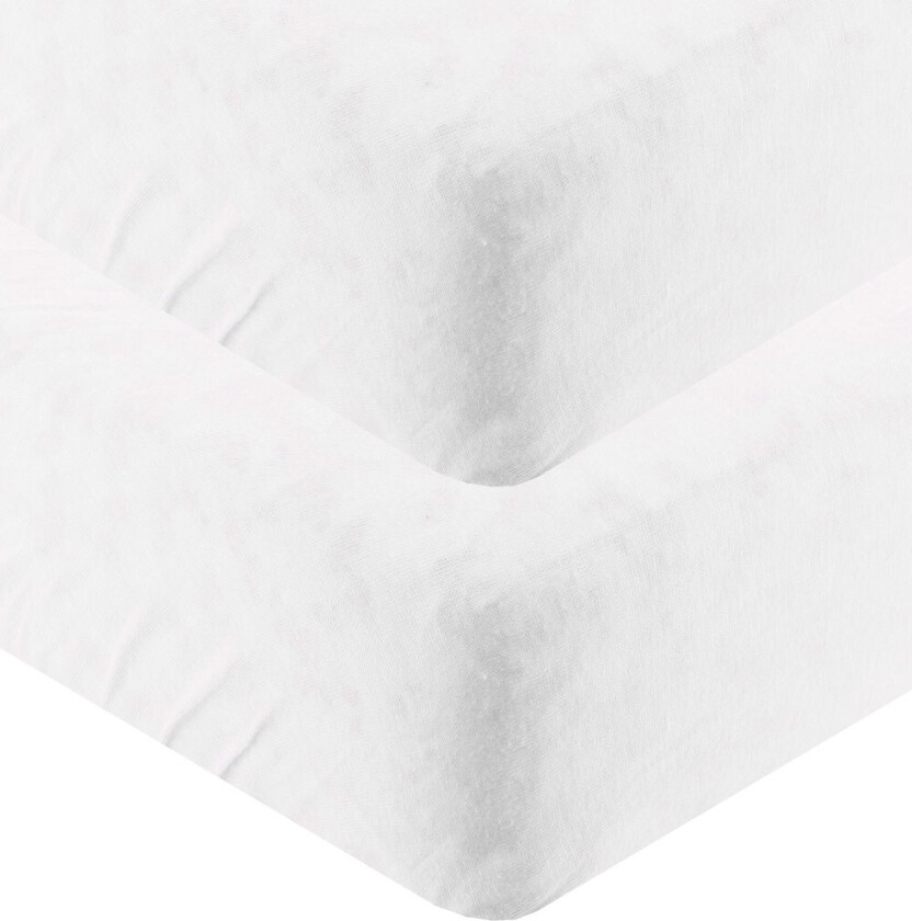 Jersey Laken - 70x120 - Hvit - - 70x120 cm - Laken