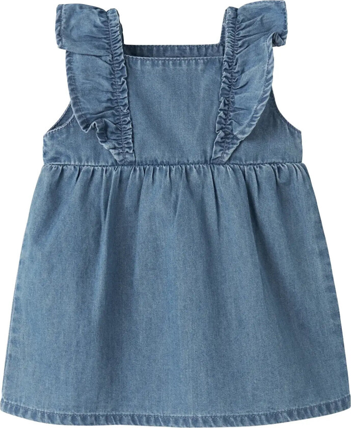 Nbffiona Frill Dnm Dress 4034-Yx D - Blue - 74