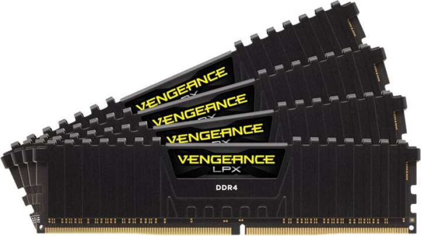 Vengeance LPX DDR4-3200 - 128GB - CL16 - Quad Channel (4 stk) - Intel XMP - Svart