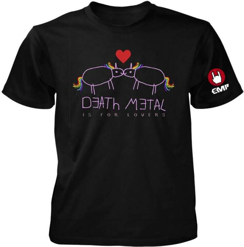 Enhjørning T-skjorte - Einhorn - M til 3XL - Herrer - svart