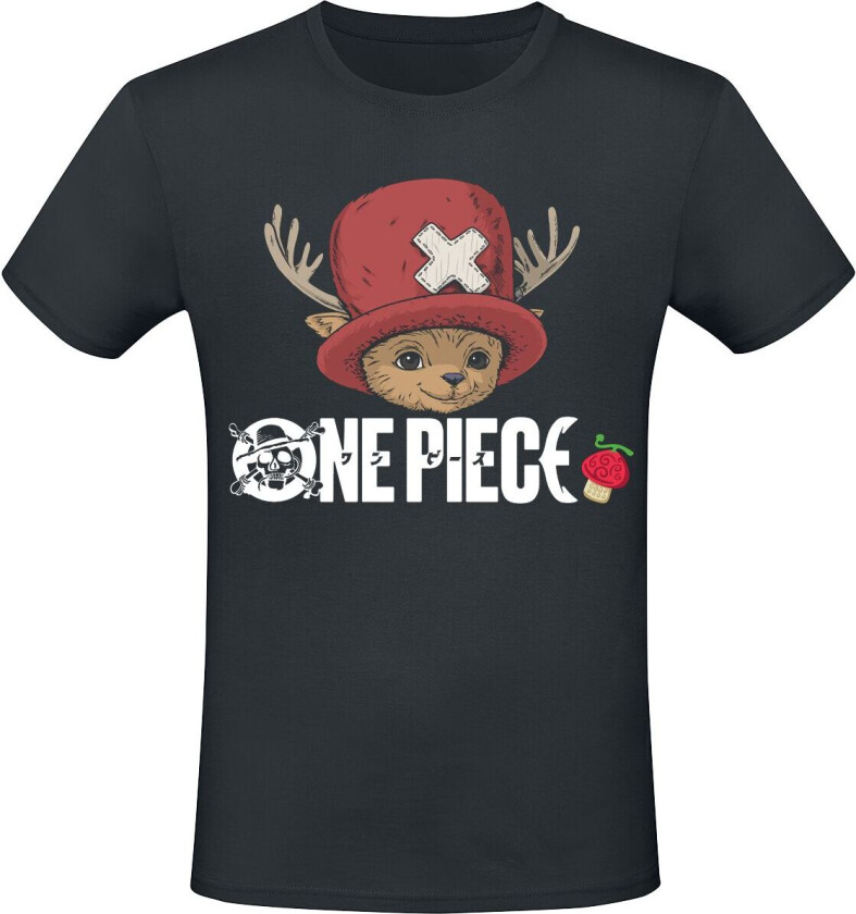 Anime T-skjorte - Chopper - S til XXL - Herrer - svart