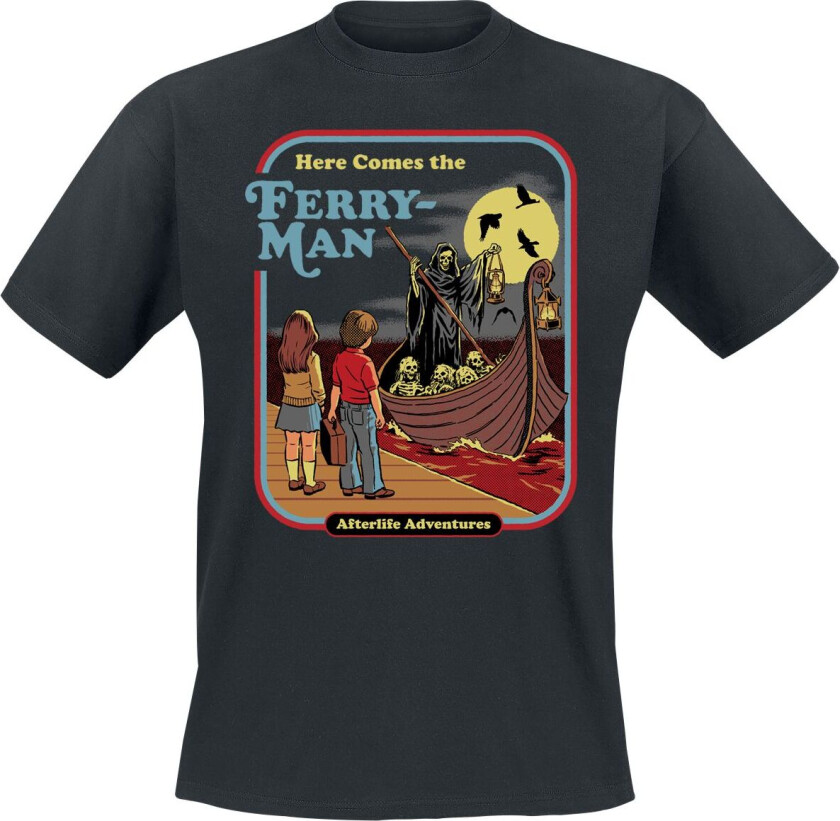 Fun T-skjorte - Ferry Man - M til 3XL - Herrer - svart