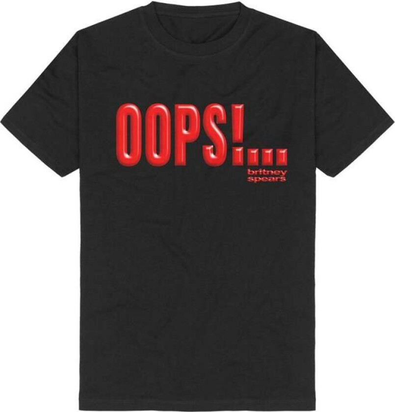 T-skjorte - Oops Writing - S til 3XL - Herrer - svart