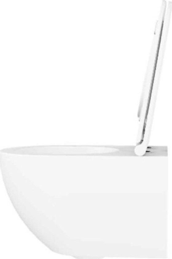 Comoda vegghengt toalett, uten skyllekant, hvit