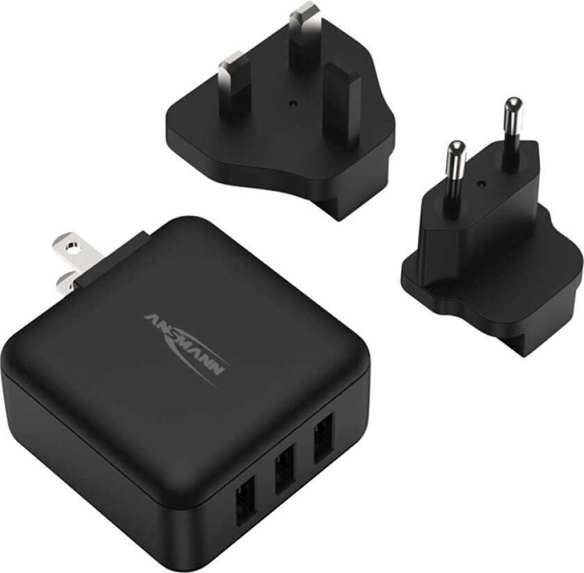 Reiseadapter med USB-inngang