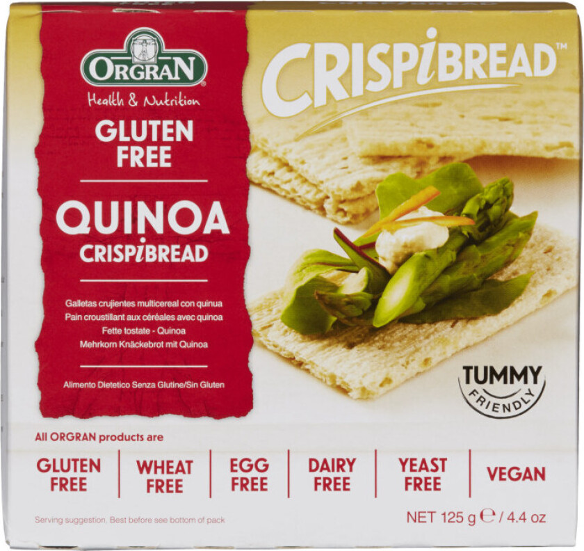 Knekkebrød Quinoa Sunn og god glutenfri quinoa crispbread