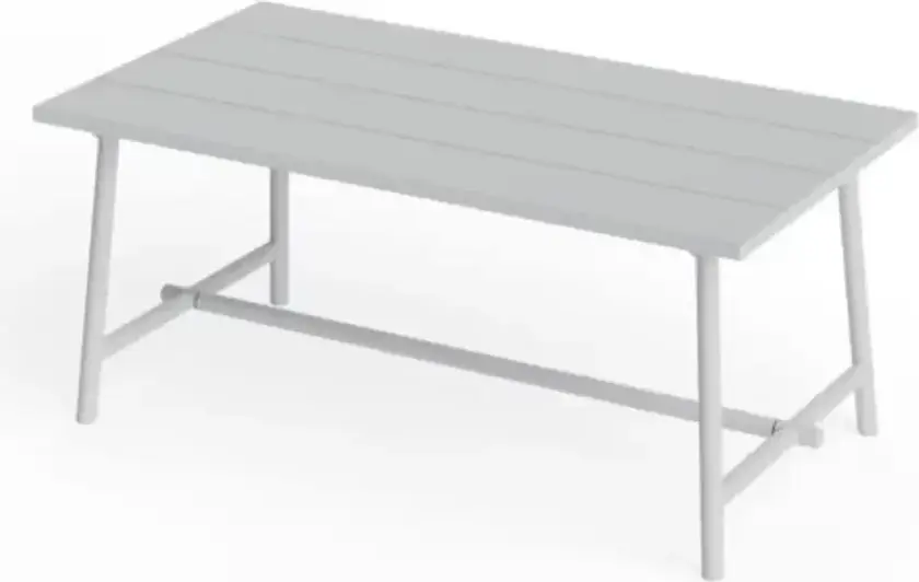 Fred's medium table utebord light grey