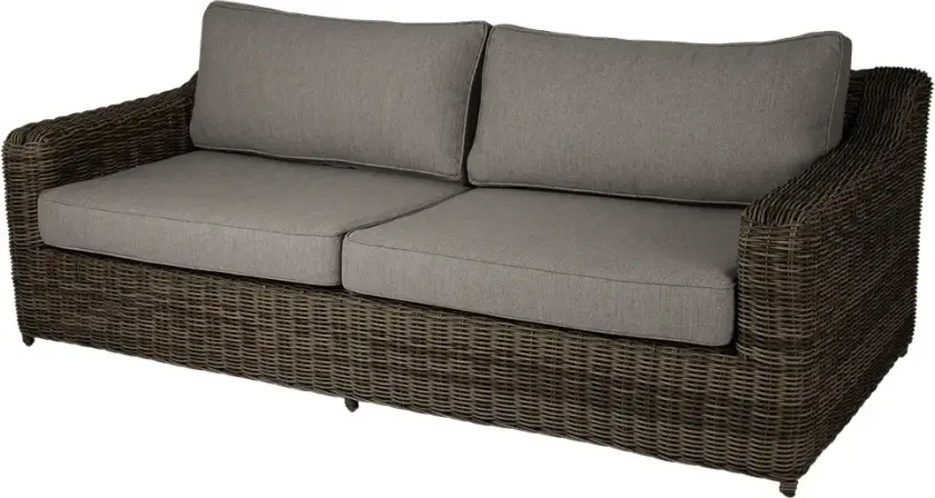 Glendon 3-seters sofa Dark brown / Soft moose