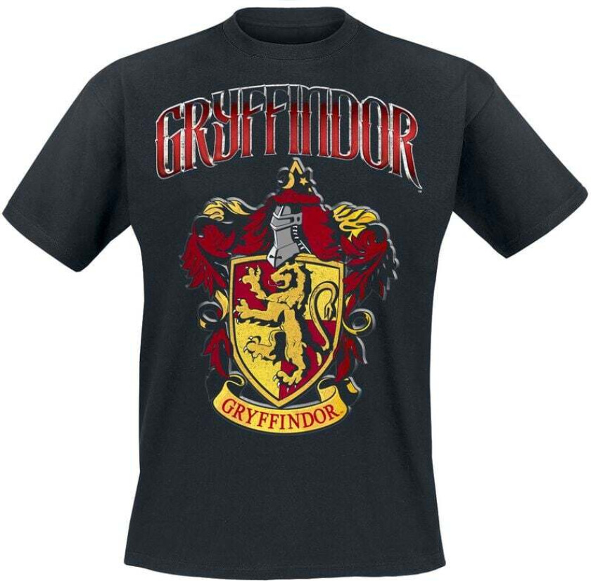 T-skjorte - Gryffindor - S til 5XL - Herrer - svart