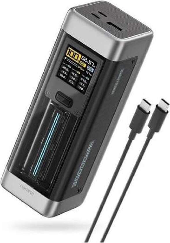 CUK00P23GLBK 210W 2 x USB-C 1 x USB-A Nødlader - Svart - 25000 mAh