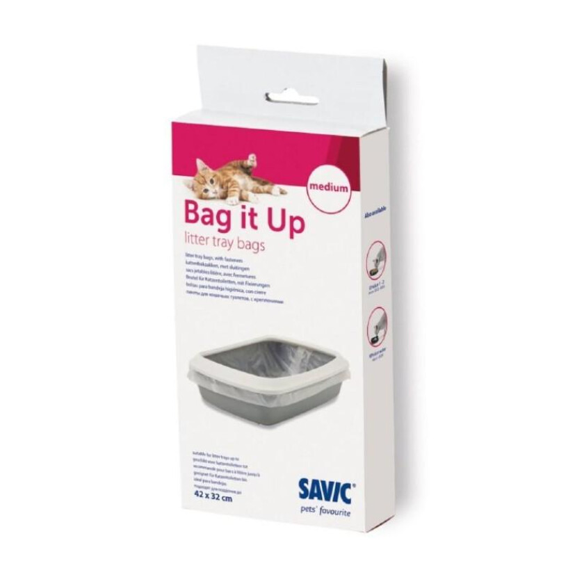 Bag It Up poser til kattetoalett 12pk 67x48 cm