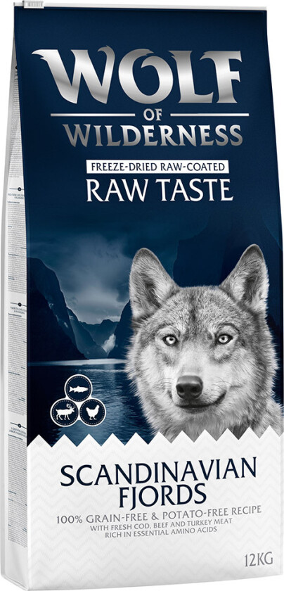 100 kr rabatt! 12 kg Wolf of Wilderness - The Taste Of Scandinavia - reinsdyr & laks