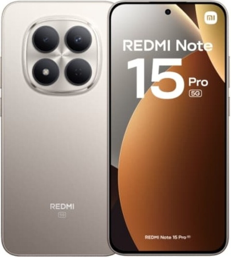 Xiaomi Redmi Note 15 Pro 5G Dual Sim 12GB RAM 512GB - Titanium