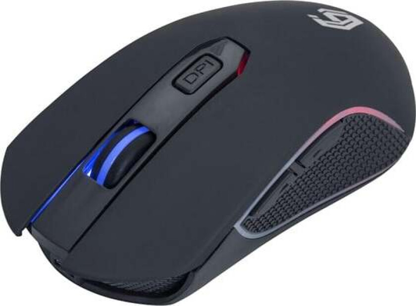 "Firebolt" - mouse - rechargeable RGB - 2.4 GHz - black - Mus - Optisk - 6 - Svart