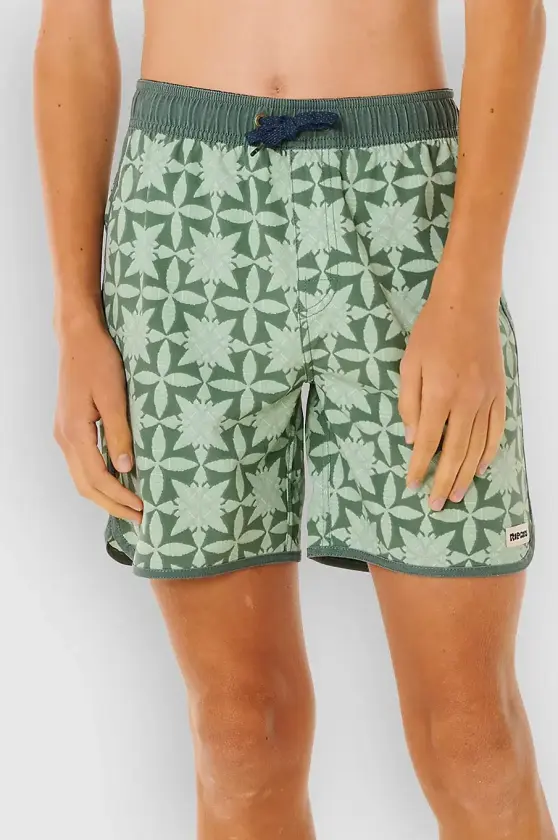 Pacific Rinse Gem Volley Kids Boardshorts grønn