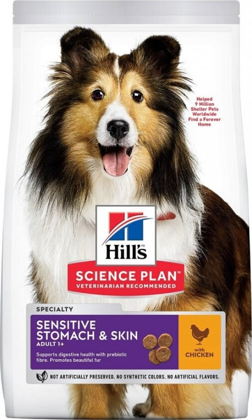 Hill's Science Plan Dog Adult Sensitive Stomach & Skin Medium Chicken (14 kg)