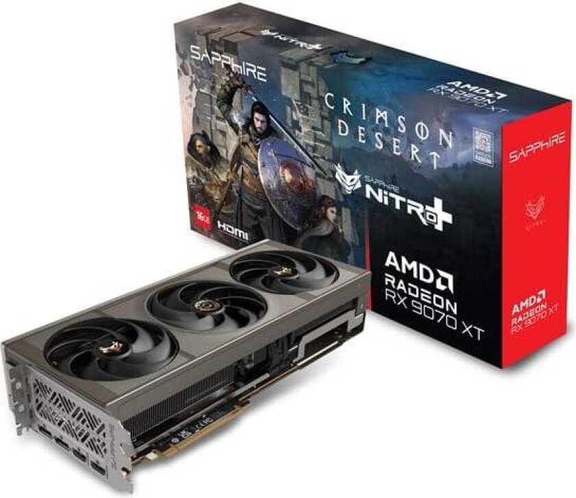 Radeon RX 9070 XT Crimson Desert - 16GB GDDR7 RAM - Grafikkort