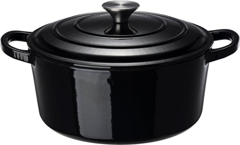 Basic Støpejernsgryte Sort 4,2L