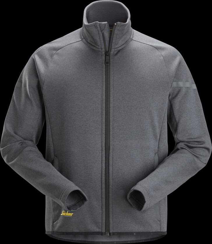 8051-5804 Fleecejakke grå/svart Grå/svart