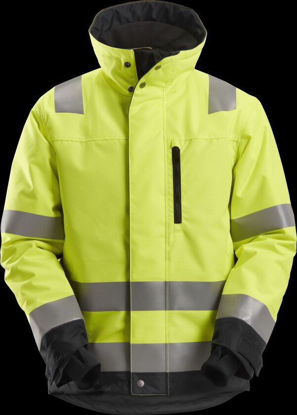 1130-6604 Vinterjakke varsel, gul/svart M