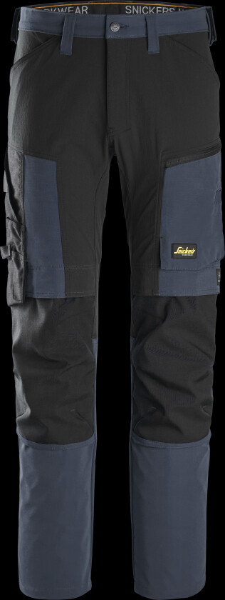 6318-9504 AllroundWork Arbeidsbukse marineblå/svart, stretch Marineblå/svart