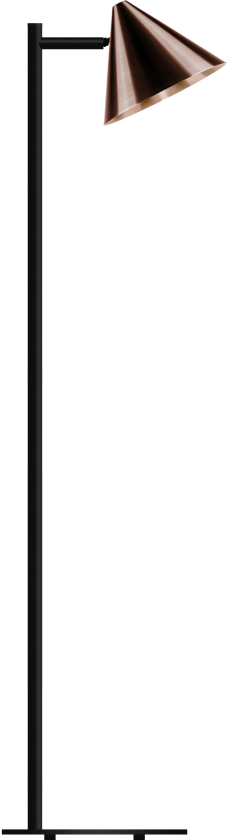 Tratt Micro Standardlampe GU10, uten lyskilde Mørkoksidert kobber