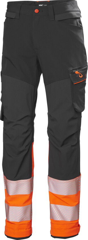 ICU BRZ HH Connect 77310-269 Arbeidsbukse varsel, mørkgrå/oransje Mørk grå/oransje