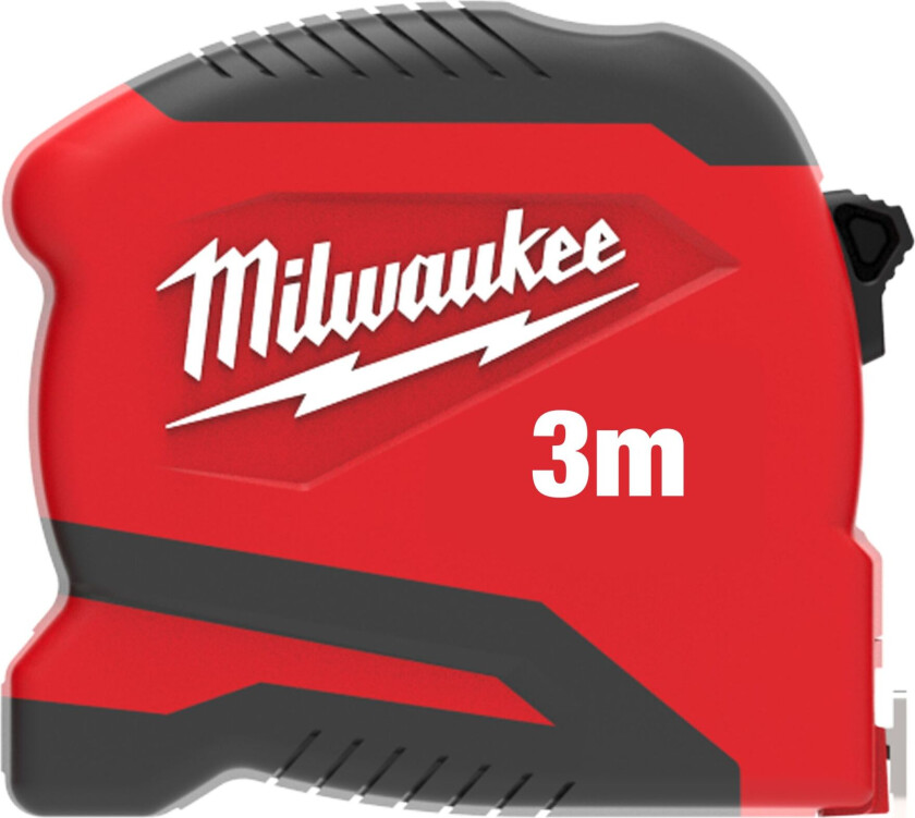 Compact Slim Målebånd Ekstra tynn og lett 3 m - 19 mm