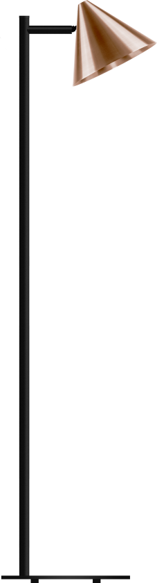 Tratt Micro Standardlampe GU10, uten lyskilde Råkobber