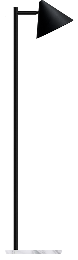 Tratt Micro Standardlampe GU10, uten lyskilde Sort/marmor