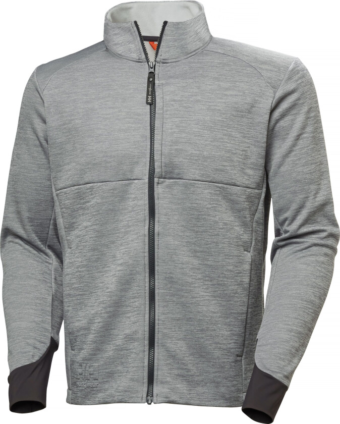 Tech 72380_930 Fleecejakke mellomlager Gråmelert
