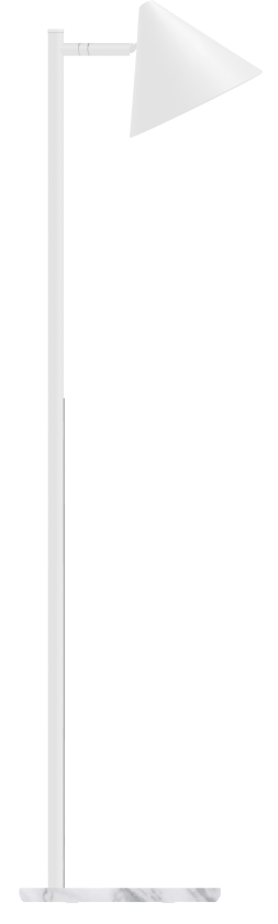 Tratt Micro Standardlampe GU10, uten lyskilde Hvit/marmor