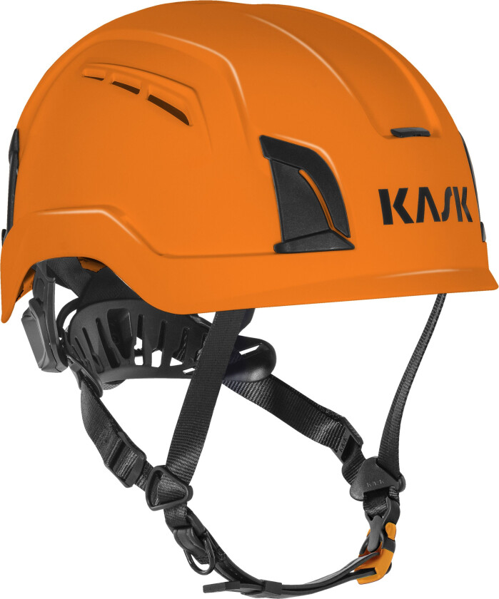 Zenith X Air Long Vernehjelm lang hakerem +10 cm, uventilert Oransje