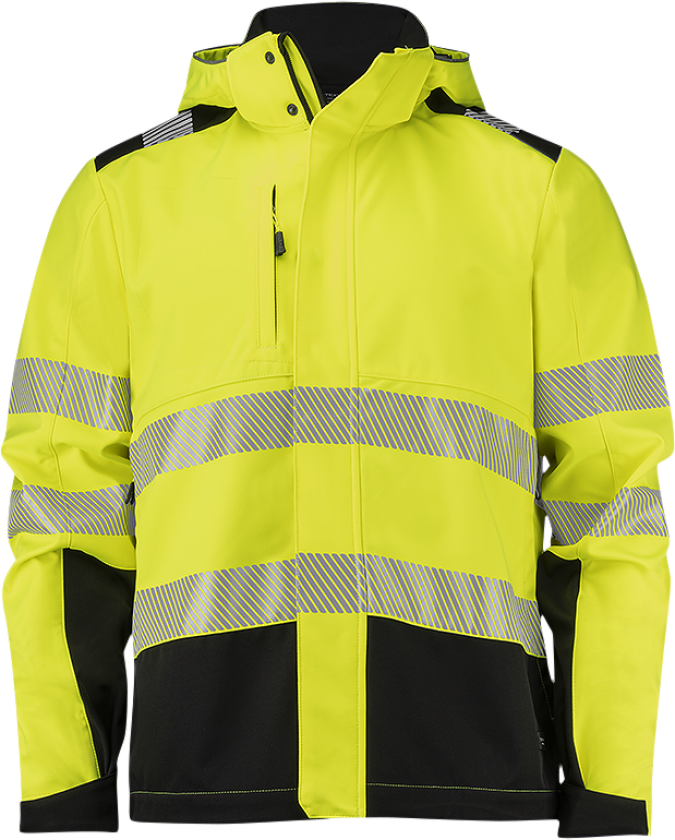 FJ87120990180 Softshelljakke Hi-Vis gul/svart Hi-Vis gul/svart