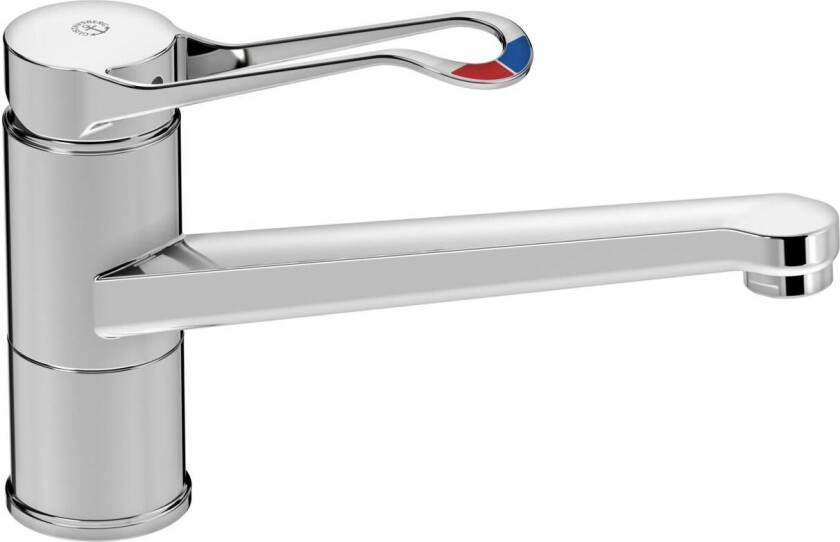 Nautic GB41206055064L Kjøkkenbatteri lav tut, lang hendel Uten maskinavstenging