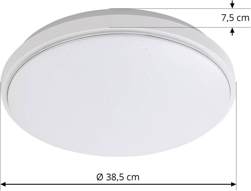 Glamo LED-taklampe IP44 med stjerneeffekt