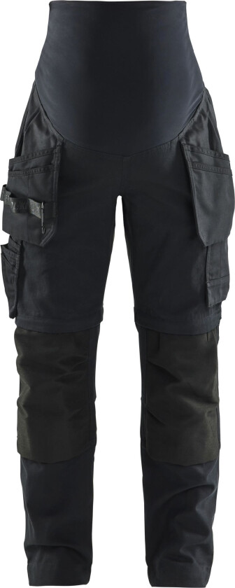 710313449900XXXL Gravidbukse svart, zip-off Svart