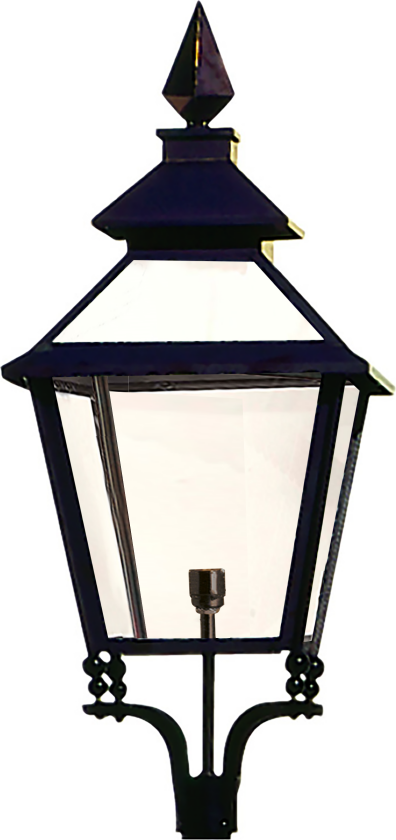 Engsö Stolpelykt kobber, 950 x 415 mm, E27 vindusglass