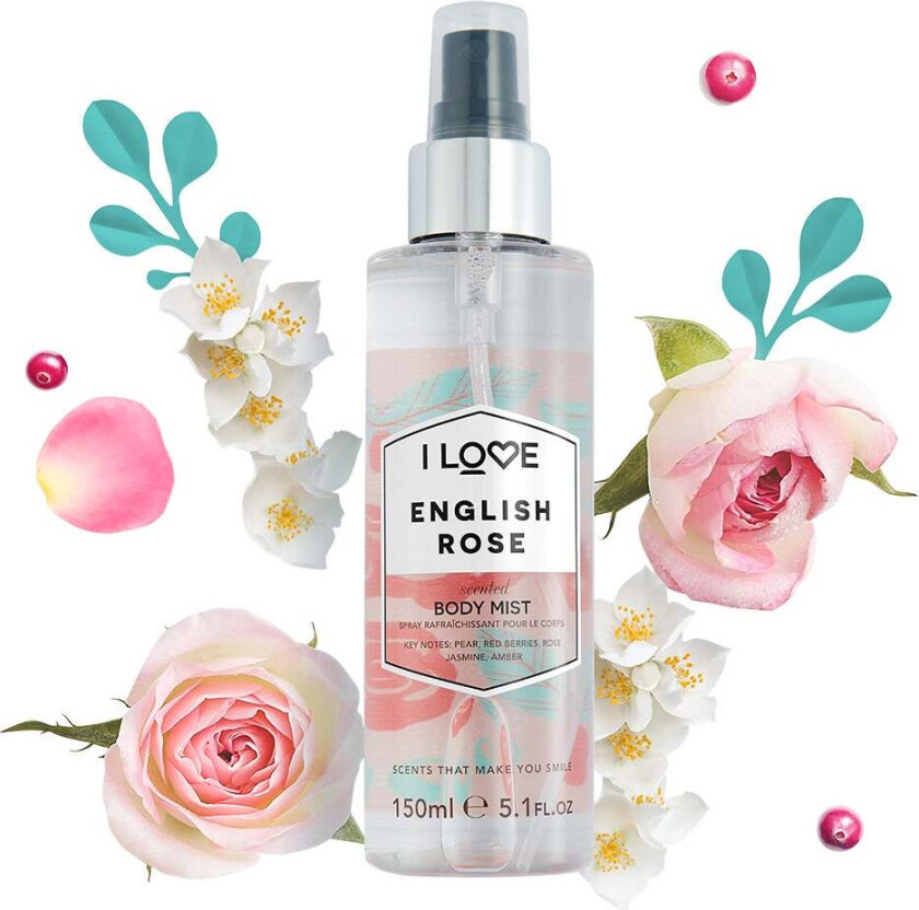 English Rose, 150 ml Body Mist