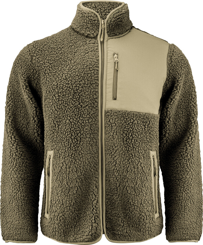 Kingsley Pile Fleecejakke Grønn