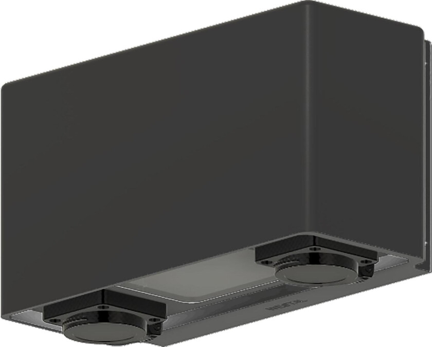 Jubilar III Veggarmatur 18 W, 1225 lm, 3000 K, to stikkontakter Antrasitt