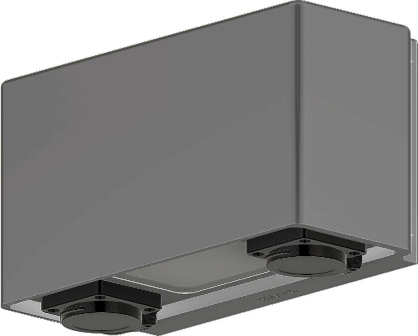 Jubilar III Veggarmatur 18 W, 1225 lm, 3000 K, to stikkontakter Sølv/aluminium